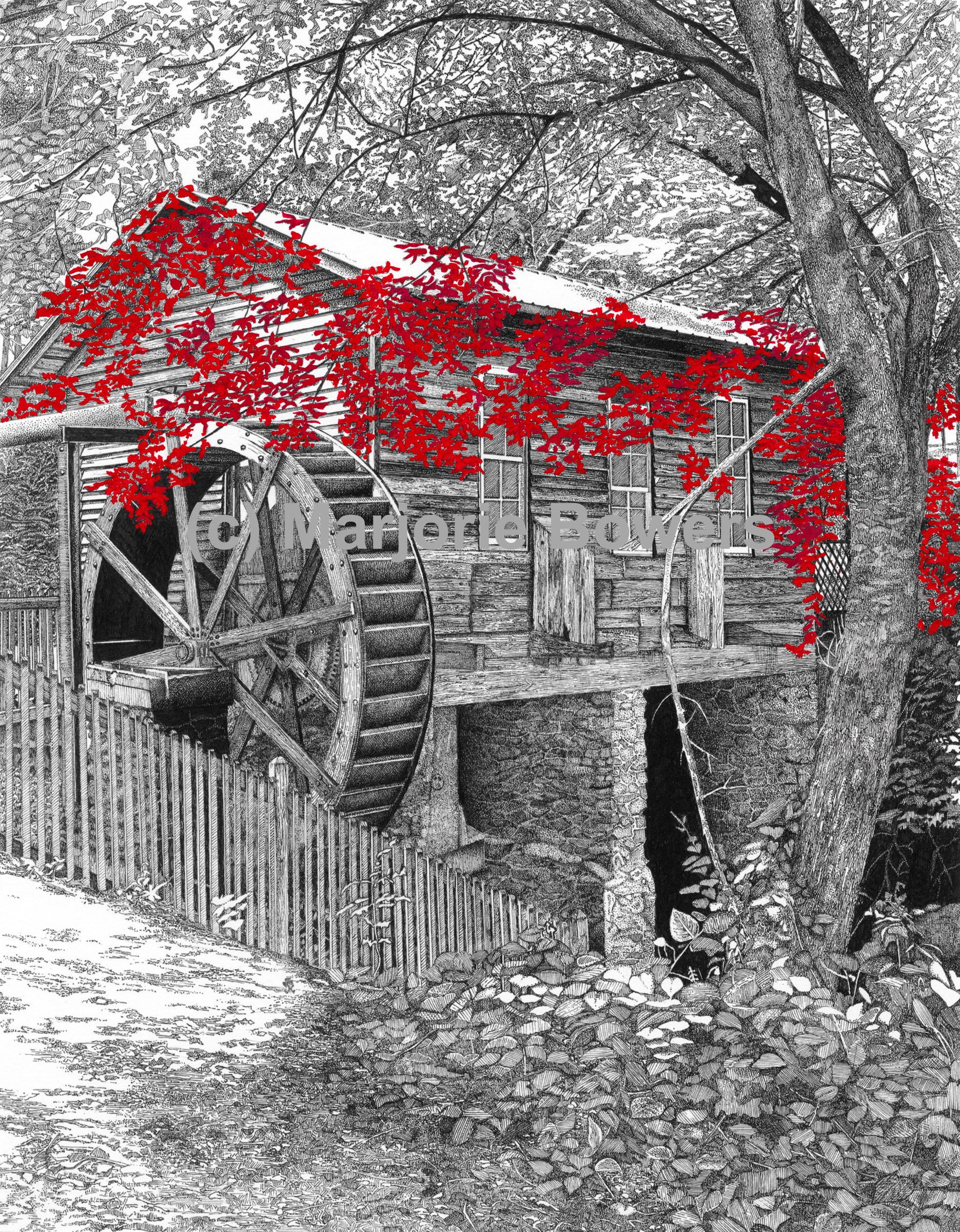 Old Corn Mill - 11 x 14 Giclee
